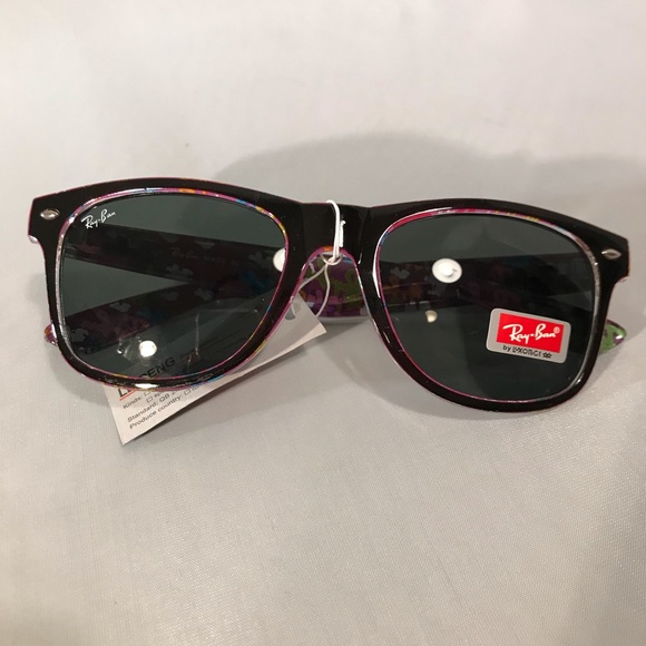 Ray-Ban Accessories - Ray Ban Women’s Wayfarer Purple Rims NEVER WORN
